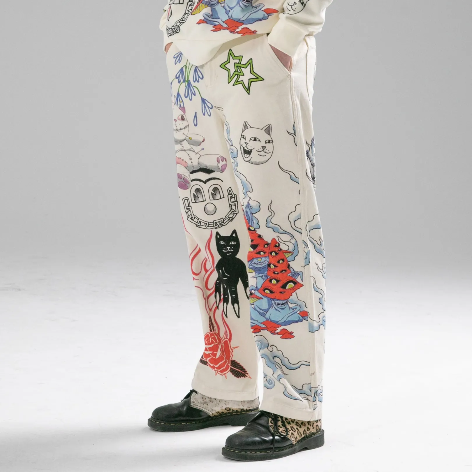 Travis Pants (Off White)<Ripndip Store