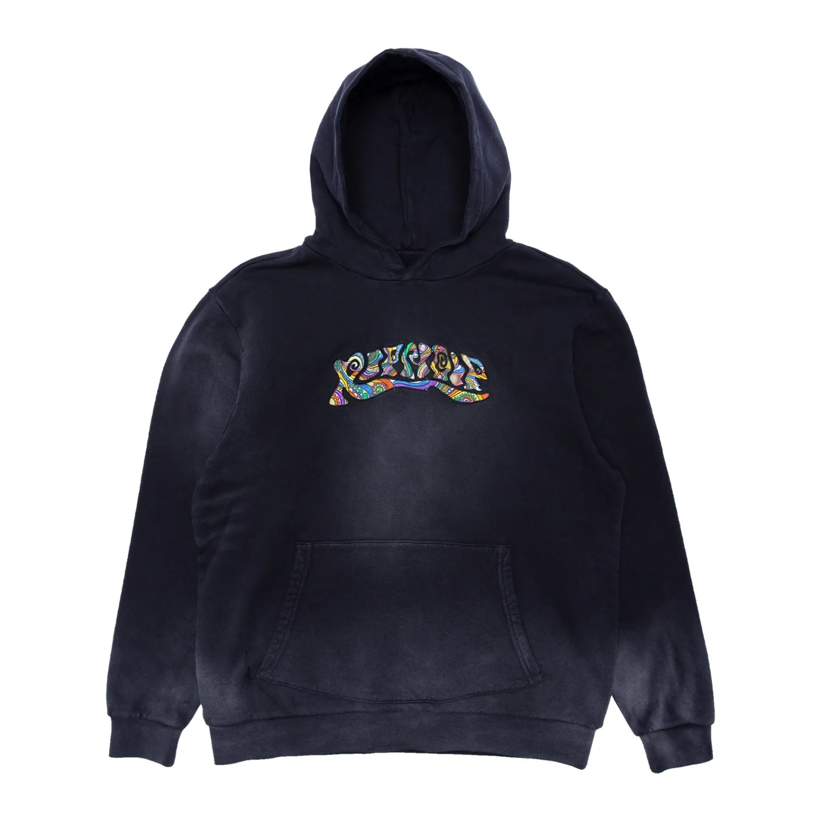 Tribe Embroidered Hoodie (Faded Black)<Ripndip Outlet