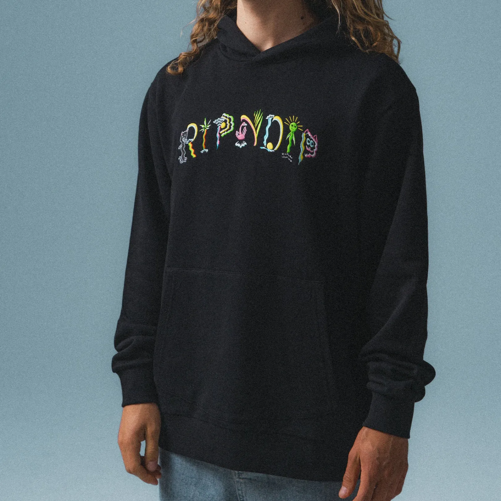 Venice Hoodie (Black)<Ripndip Best Sale