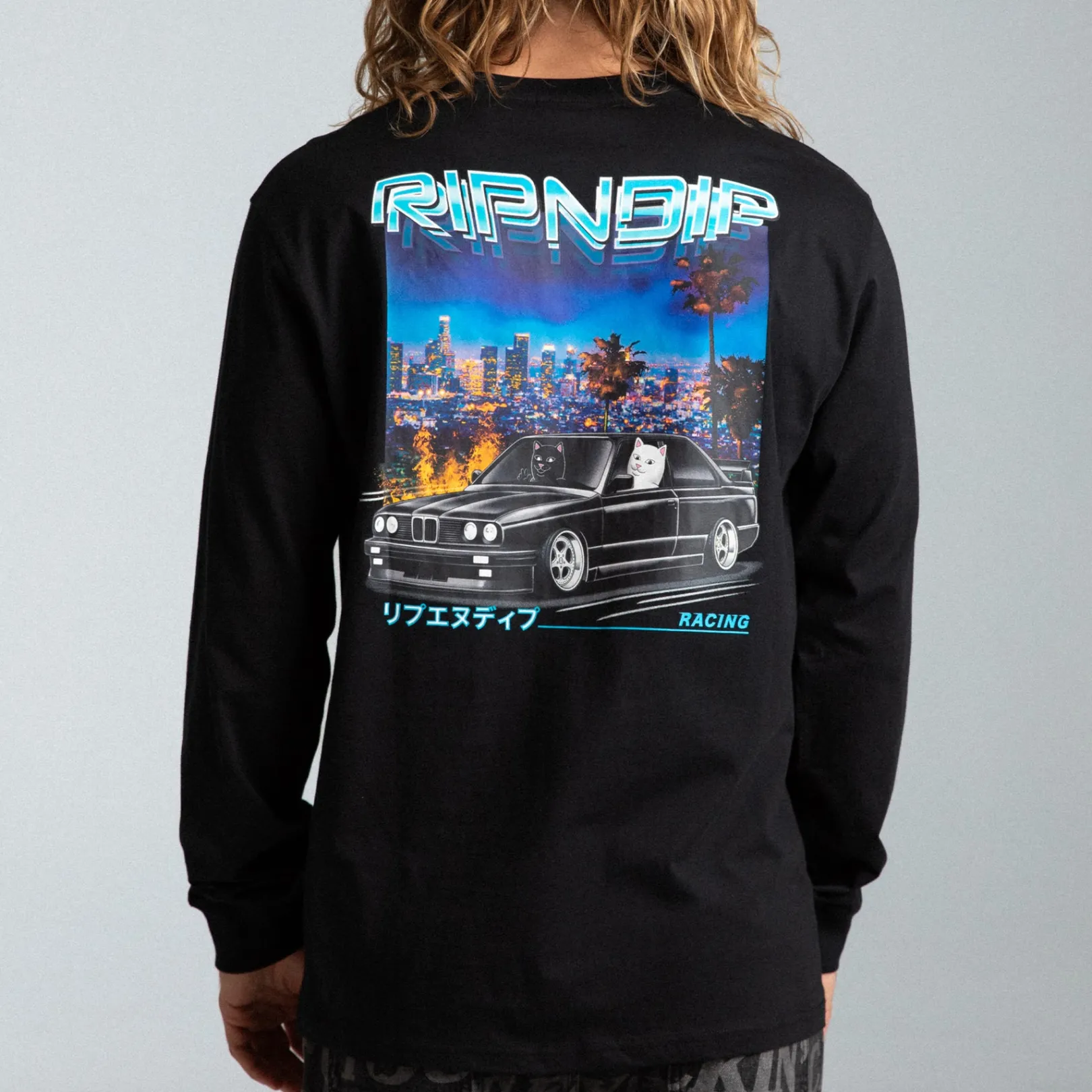 Vroom Vroom Long Sleeve (Black)<Ripndip Best