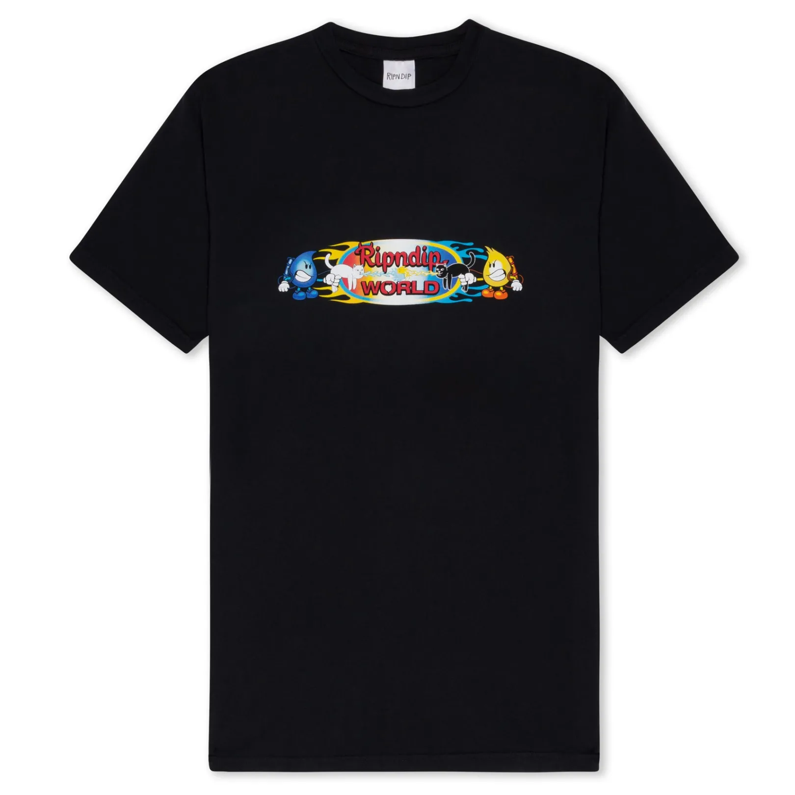 Water Nerm Vs Flame Jerm Tee (Vintage Black)<Ripndip Sale