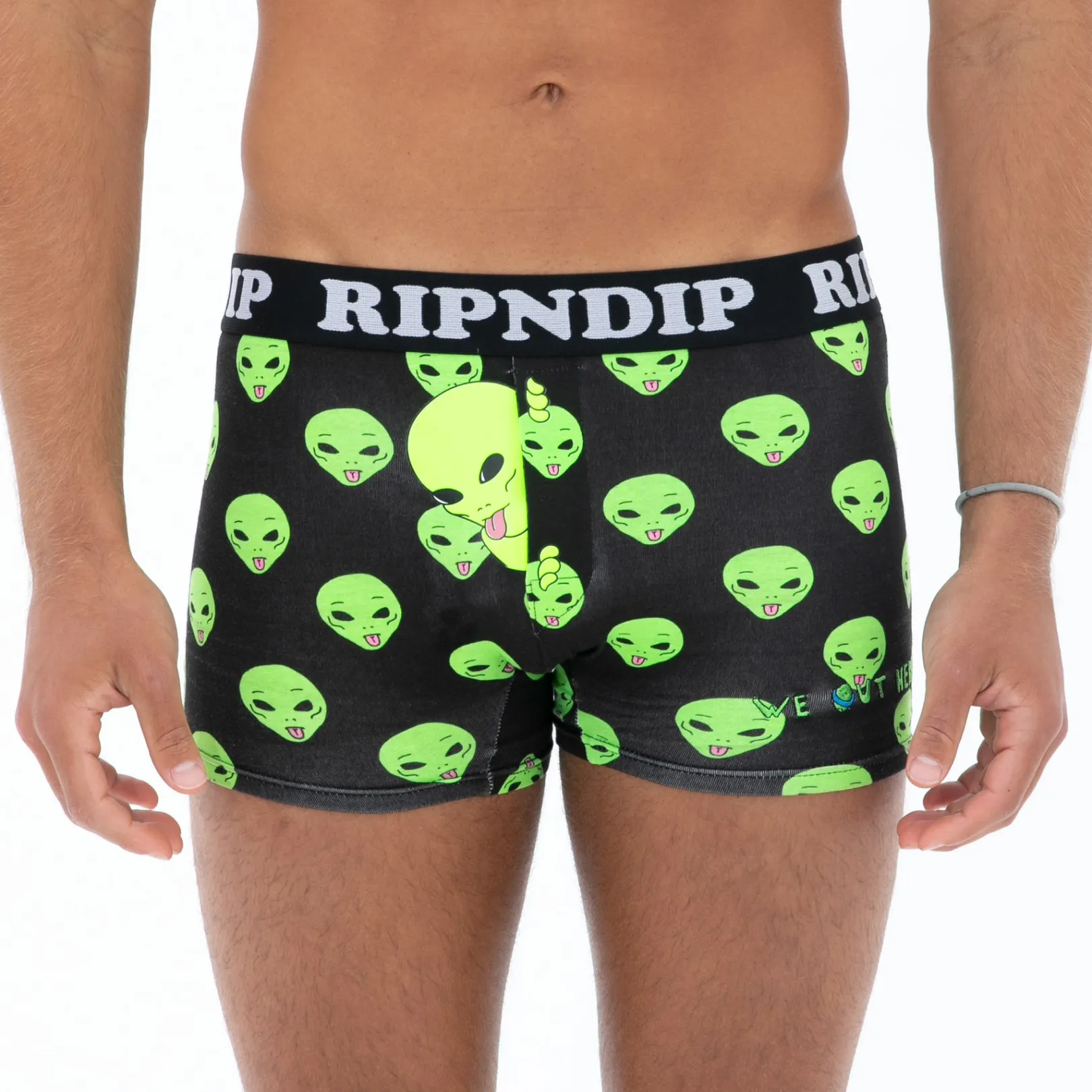 We Out Here Boxers (Black)<Ripndip Cheap