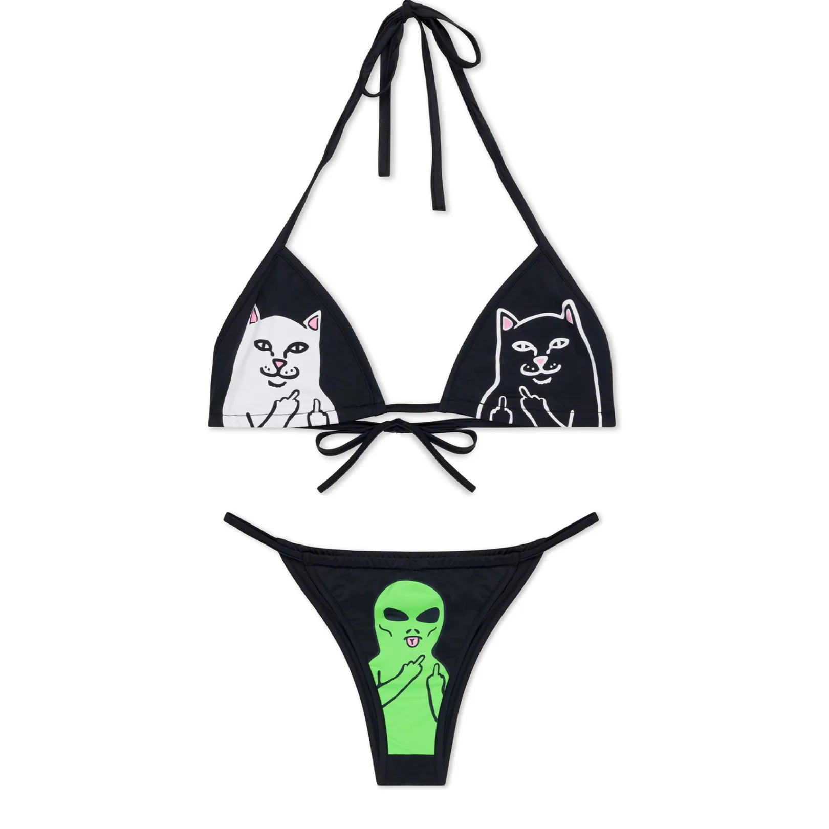 Whole Gang 2pc Bikini Set (Black)<Ripndip Best Sale