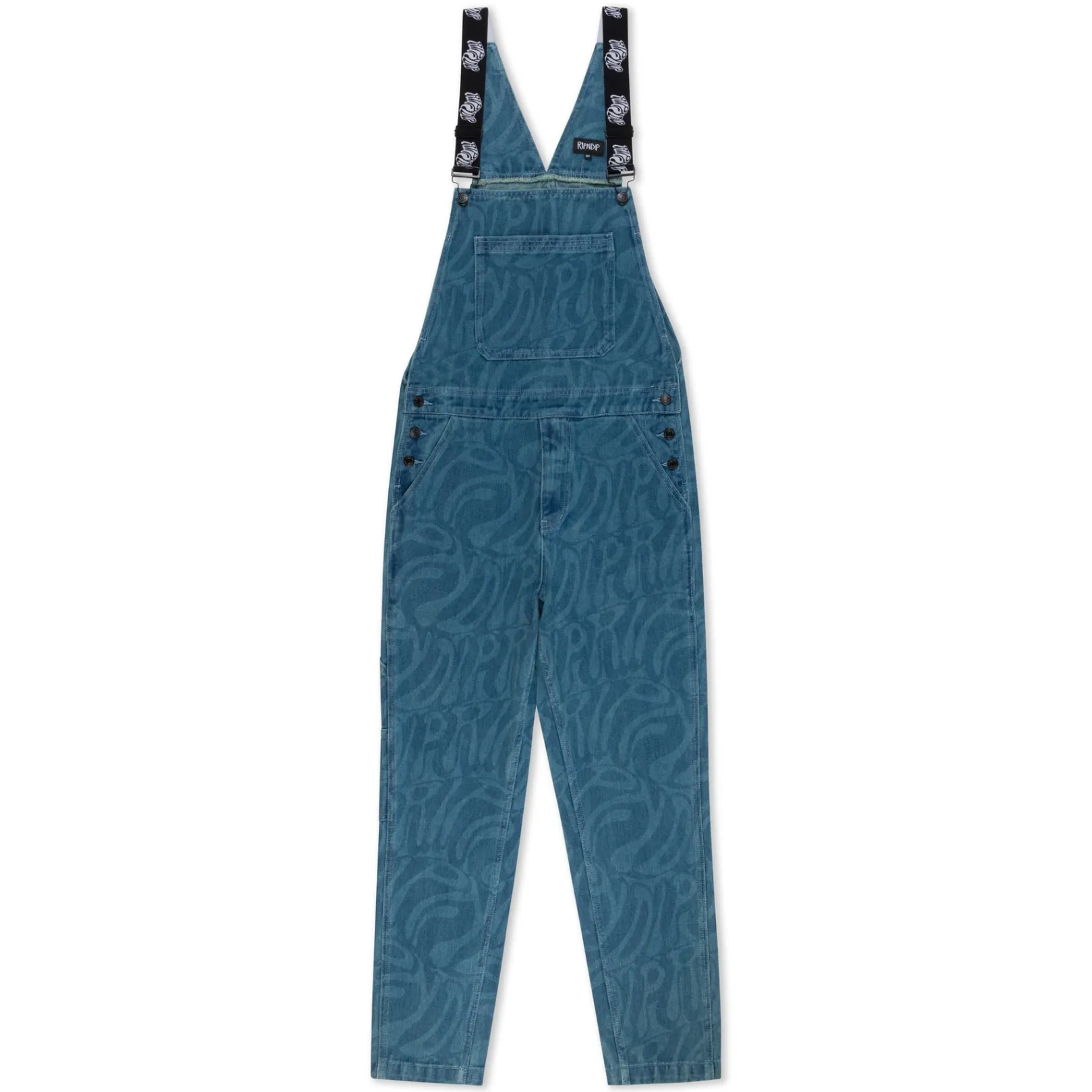 Wilshire Denim Overalls (Medium Wash)<Ripndip Flash Sale