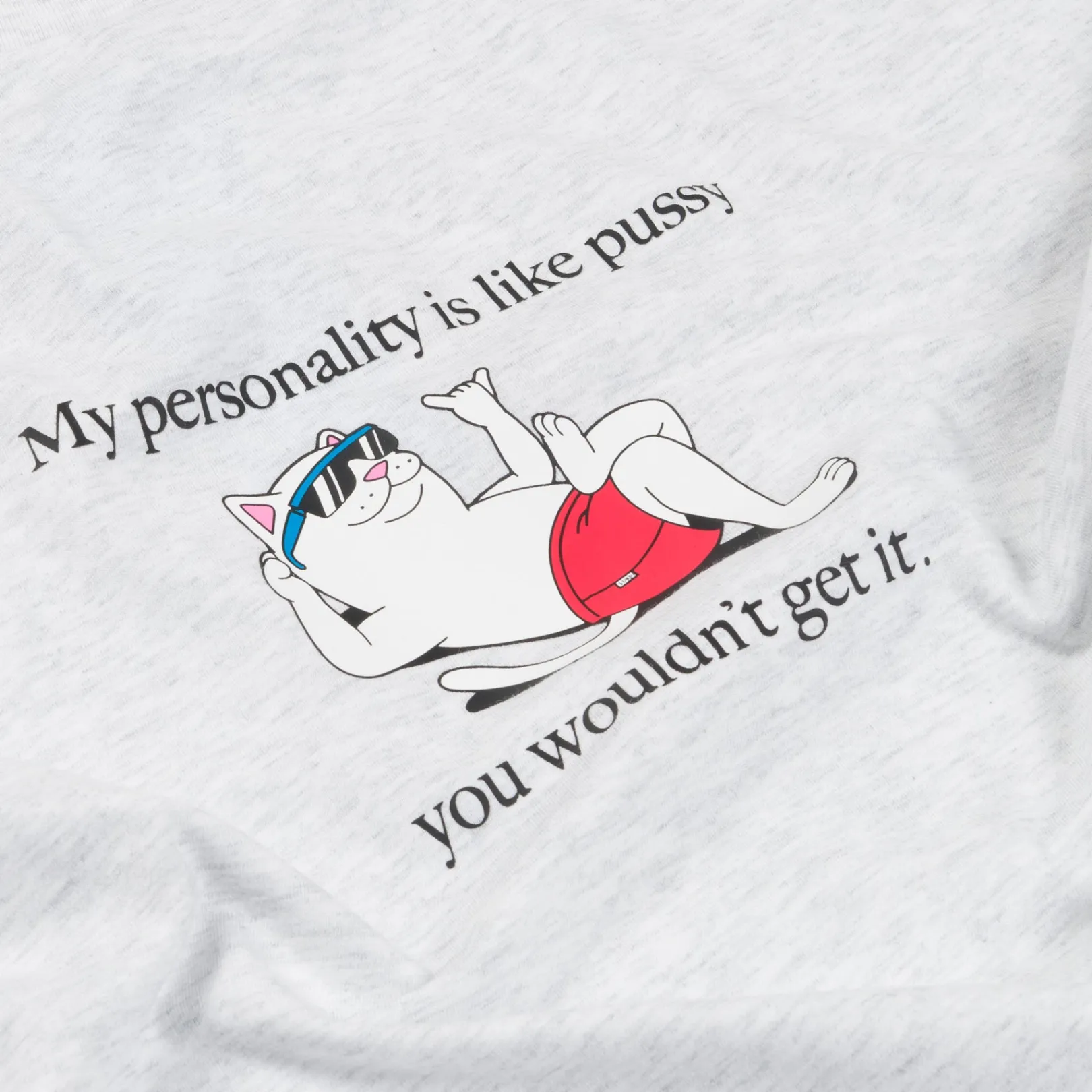 Wouldnt Get It Tee (Ash Heather)<Ripndip Fashion