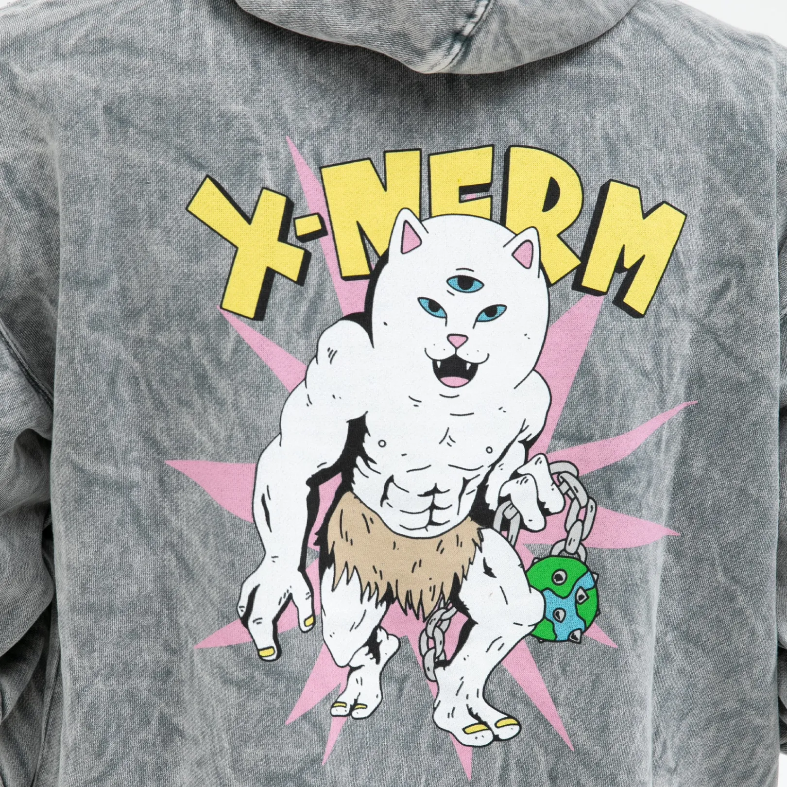 X Nerm Hoodie (Charcoal Mineral Wash)<Ripndip New