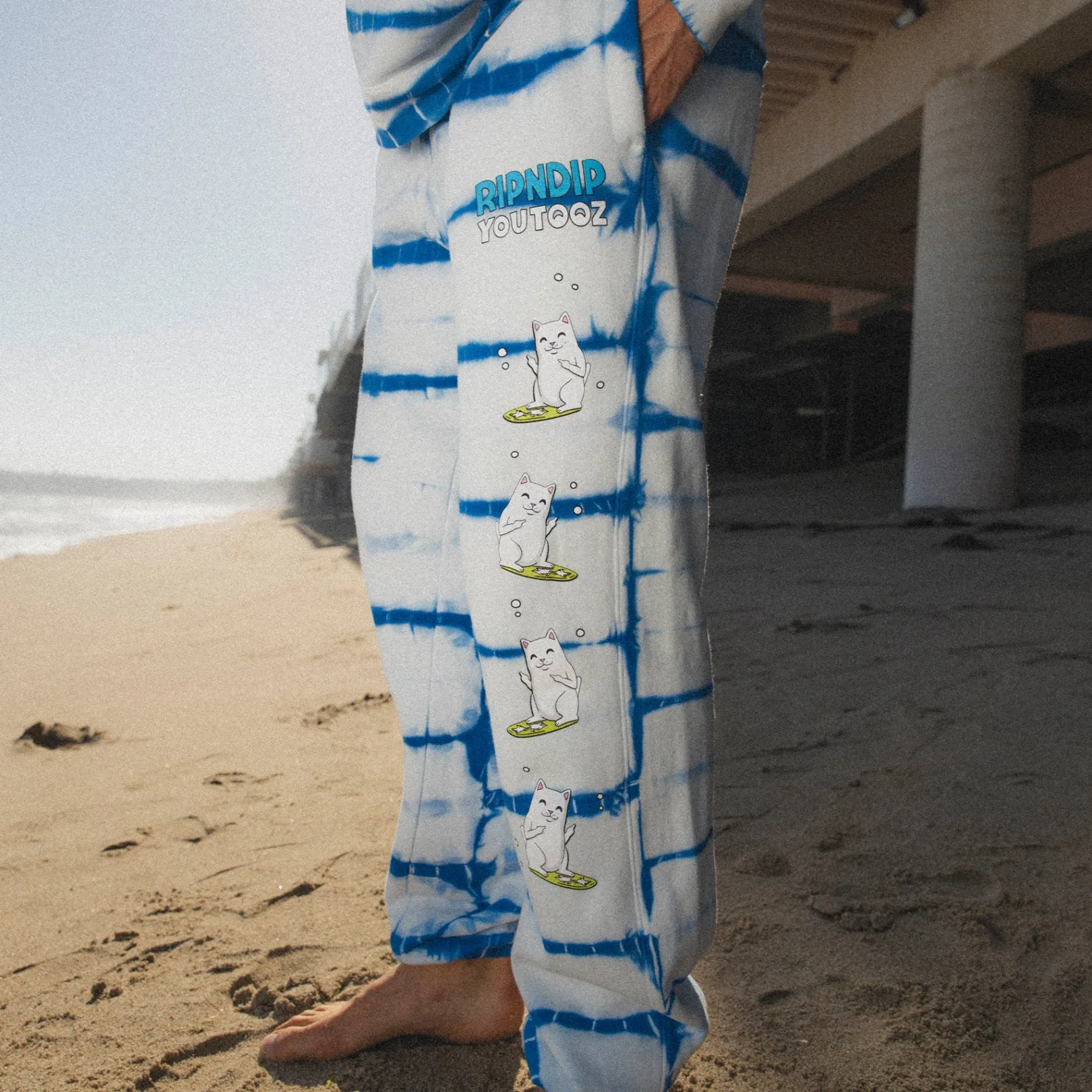 YouTooz Surfer Sweatpant (Blue Stripe Dye)<Ripndip Flash Sale