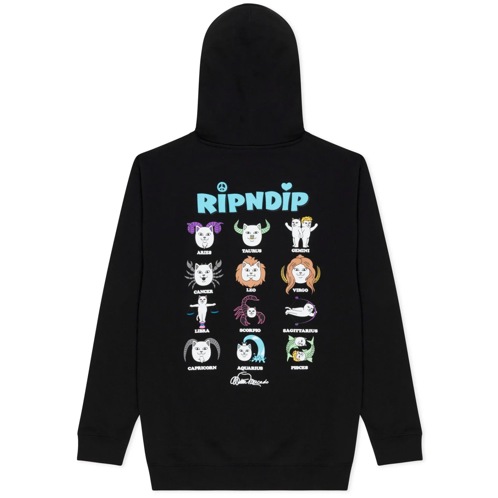 Zodiac Hoodie (Black)<Ripndip Cheap