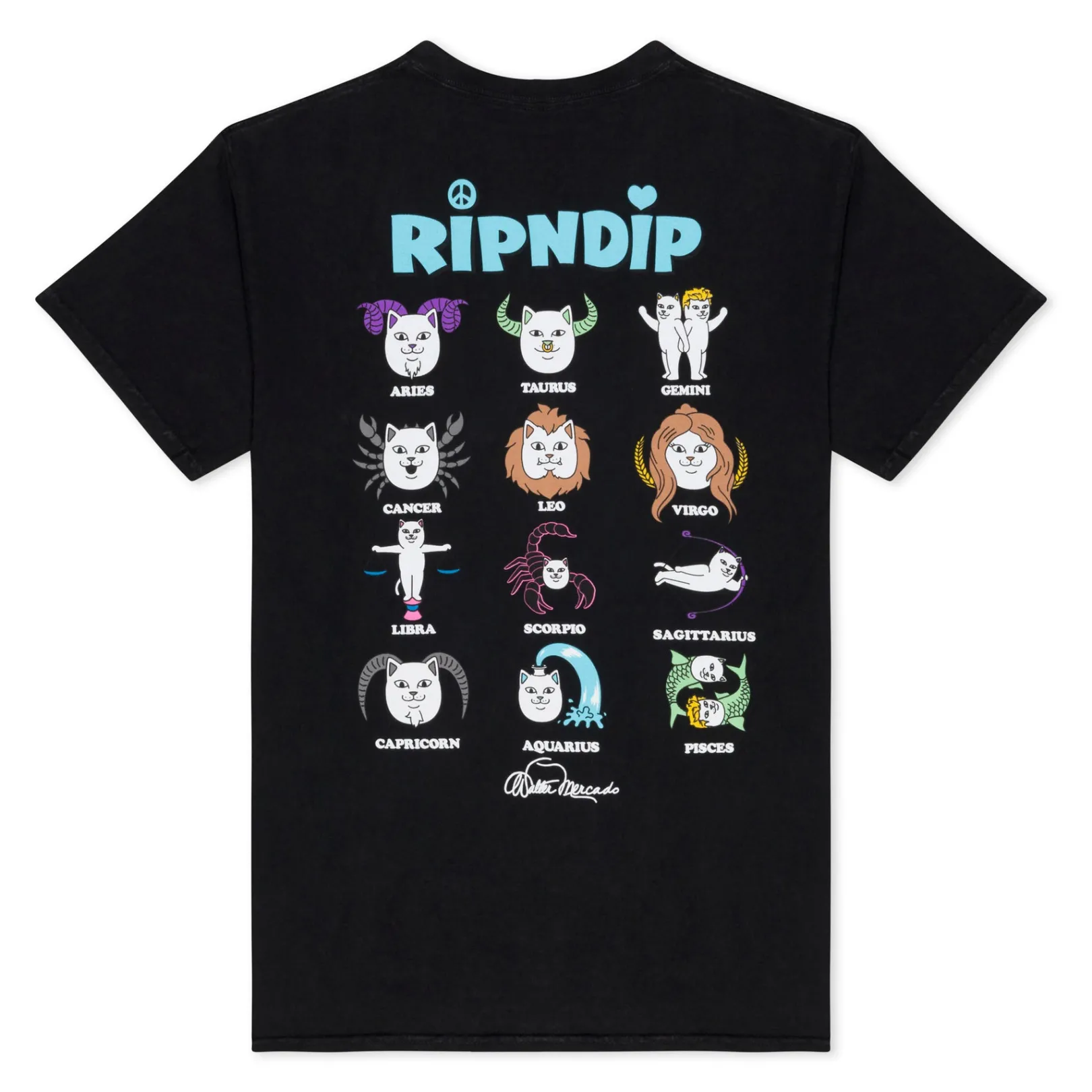 Zodiac Tee (Vintage Black)<Ripndip Cheap