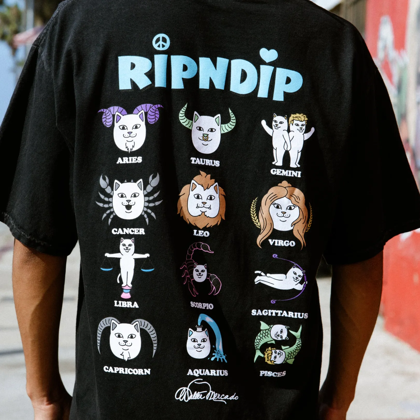 Zodiac Tee (Vintage Black)<Ripndip Cheap
